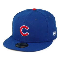 New Era 59FIFTY Chicago Cubs Baseball Cap - MLB On Field AC Perf - Blue