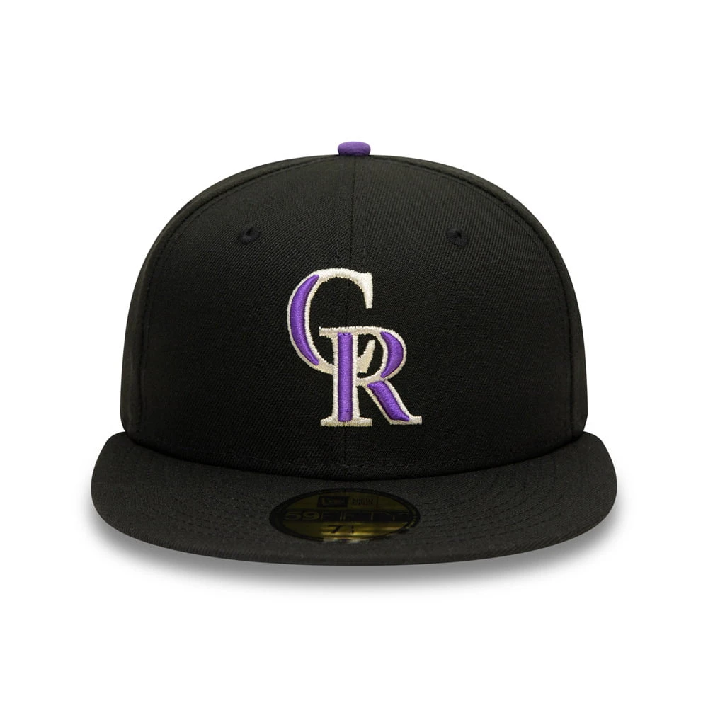 New Era 59FIFTY Colorado Rockies Baseball Cap - MLB On Field AC Perf - Black - Image 2