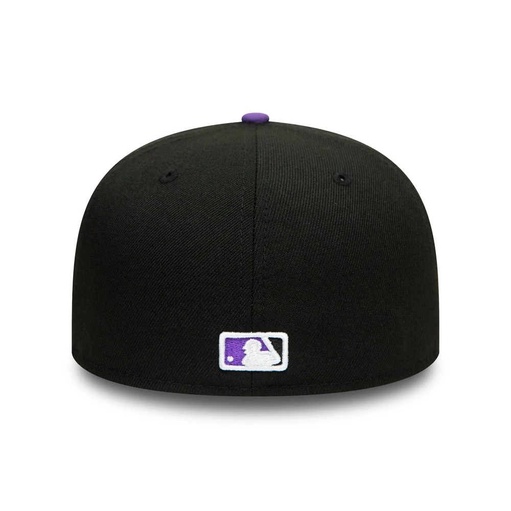 New Era 59FIFTY Colorado Rockies Baseball Cap - MLB On Field AC Perf - Black - Image 3