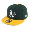 New Era 59FIFTY Oakland Athletics Baseball Cap - MLB On Field AC Perf - Green-Yellow