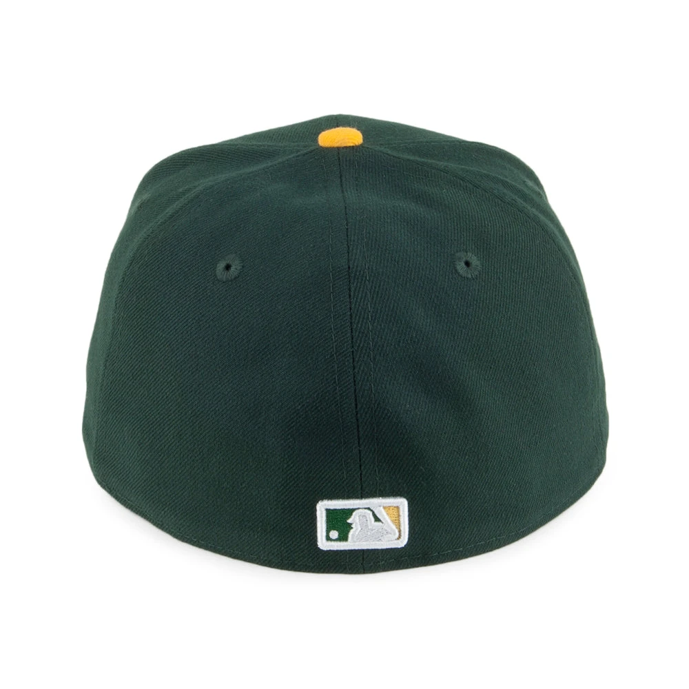 New Era 59FIFTY Oakland Athletics Baseball Cap - MLB On Field AC Perf - Green-Yellow - Image 3
