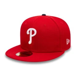 New Era 59FIFTY Philadelphia Phillies Baseball Cap - MLB On Field AC Perf - Red