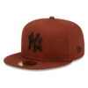 New Era 59FIFTY New York Yankees Baseball Cap - MLB League Essential - Brown-Black