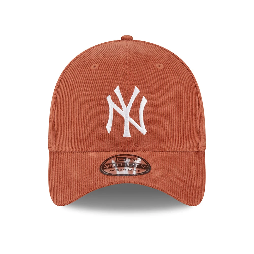 New Era 39THIRTY New York Yankees Baseball Cap - MLB Cord - Rust-White - Image 2