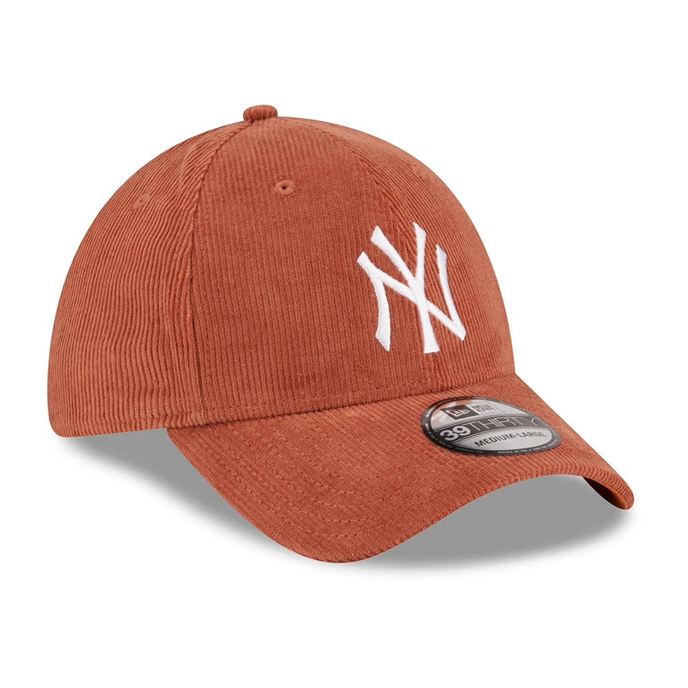 New Era 39THIRTY New York Yankees Baseball Cap - MLB Cord - Rust-White - Image 3