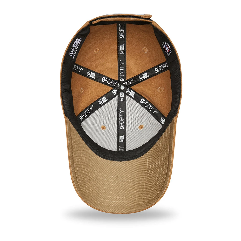 New Era 9FORTY New York Yankees Baseball Cap - MLB Melton The League - Wheat-White - Image 5