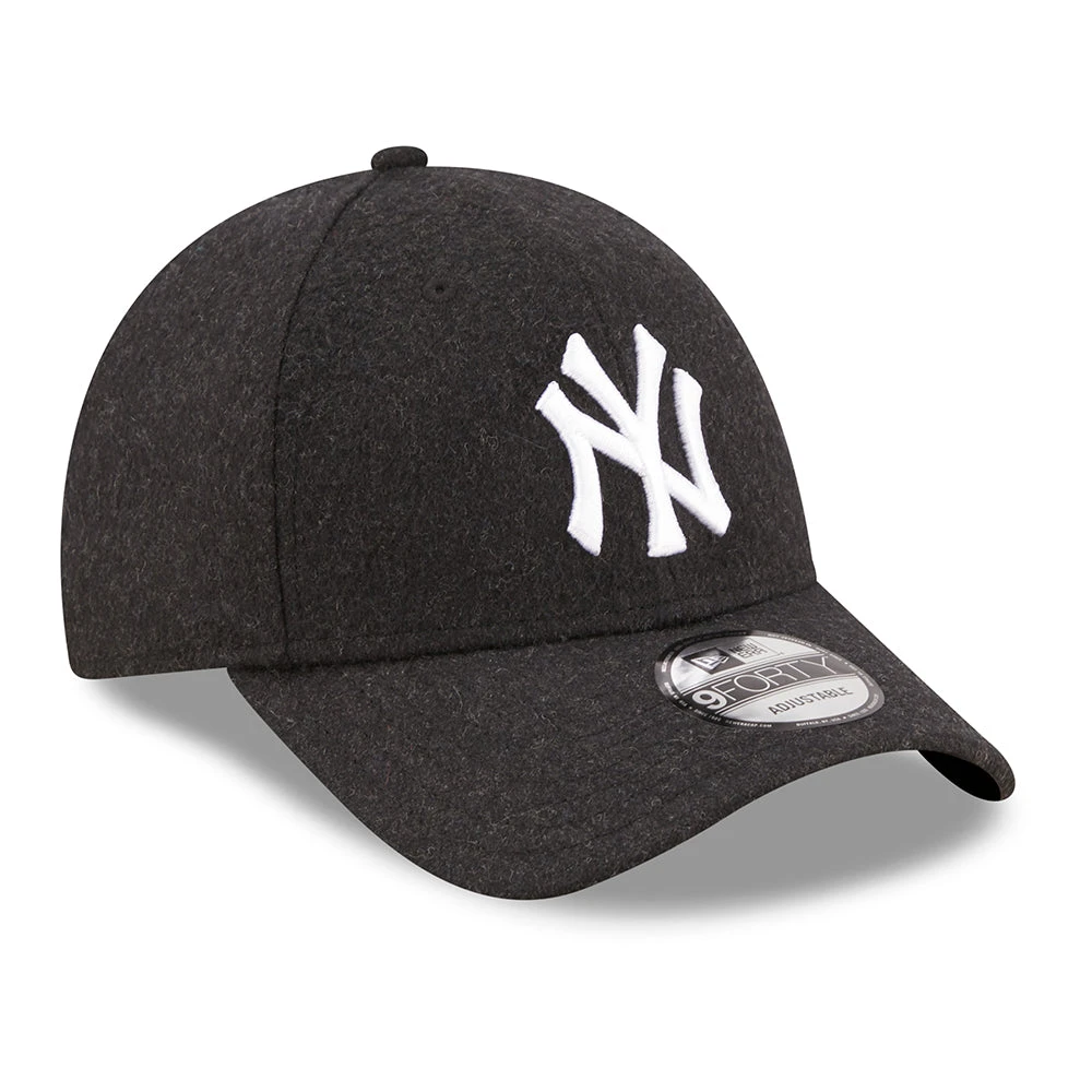 New Era 9FORTY New York Yankees Baseball Cap - MLB Melton The League - Black-White - Image 3