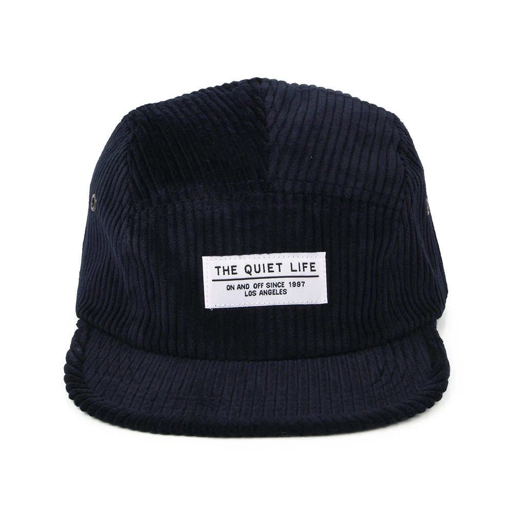 The Quiet Life Hats Chunky Cord 5 Panel Cap - Navy Blue - Image 2