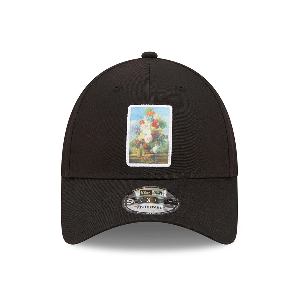 New Era 9FORTY Jan Frans Van Dael Baseball Cap - Le Louvre Patch - Black - Image 2