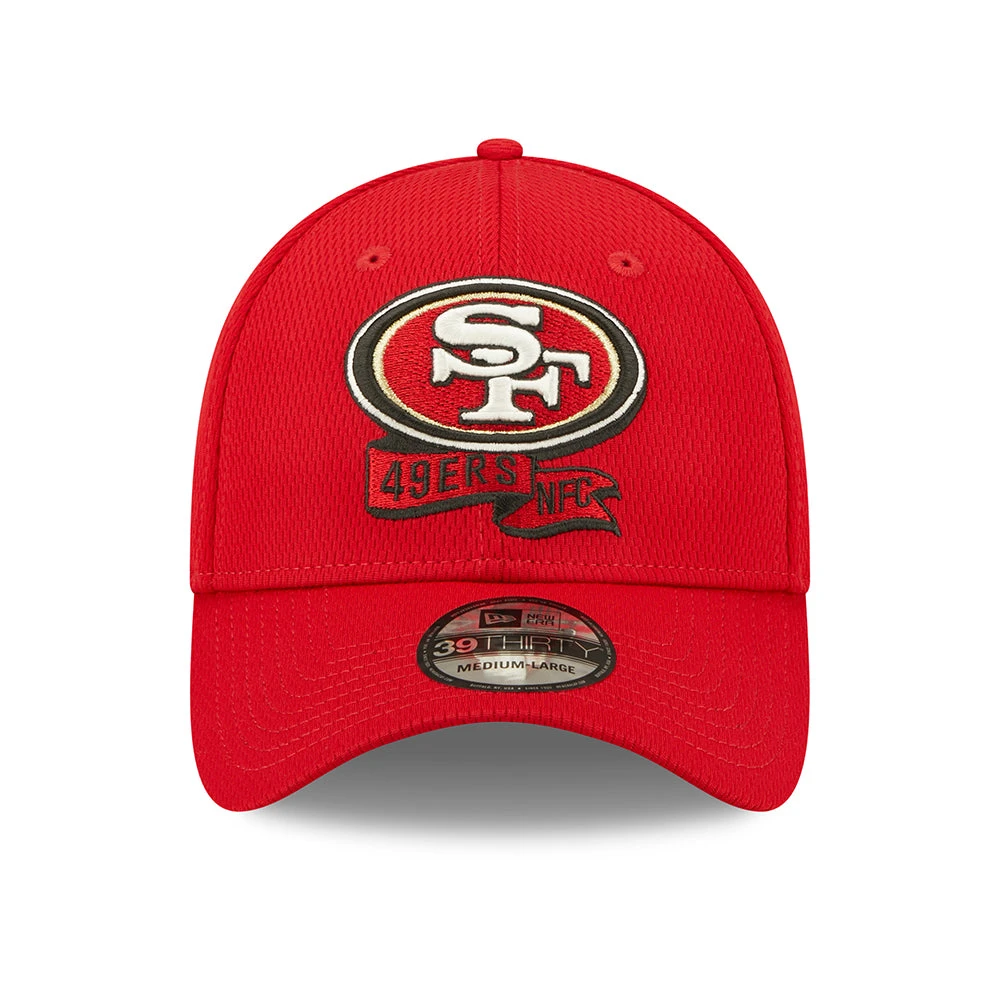 New Era 39THIRTY San Francisco 49ers Baseball Cap - NFL Sideline On Field - Red - Image 2