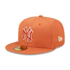 New Era 59FIFTY New York Yankees Baseball Cap - MLB Team Outline - Orange