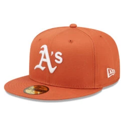 New Era 59FIFTY Oakland Athletics Baseball Cap - MLB League Essential - Orange-White