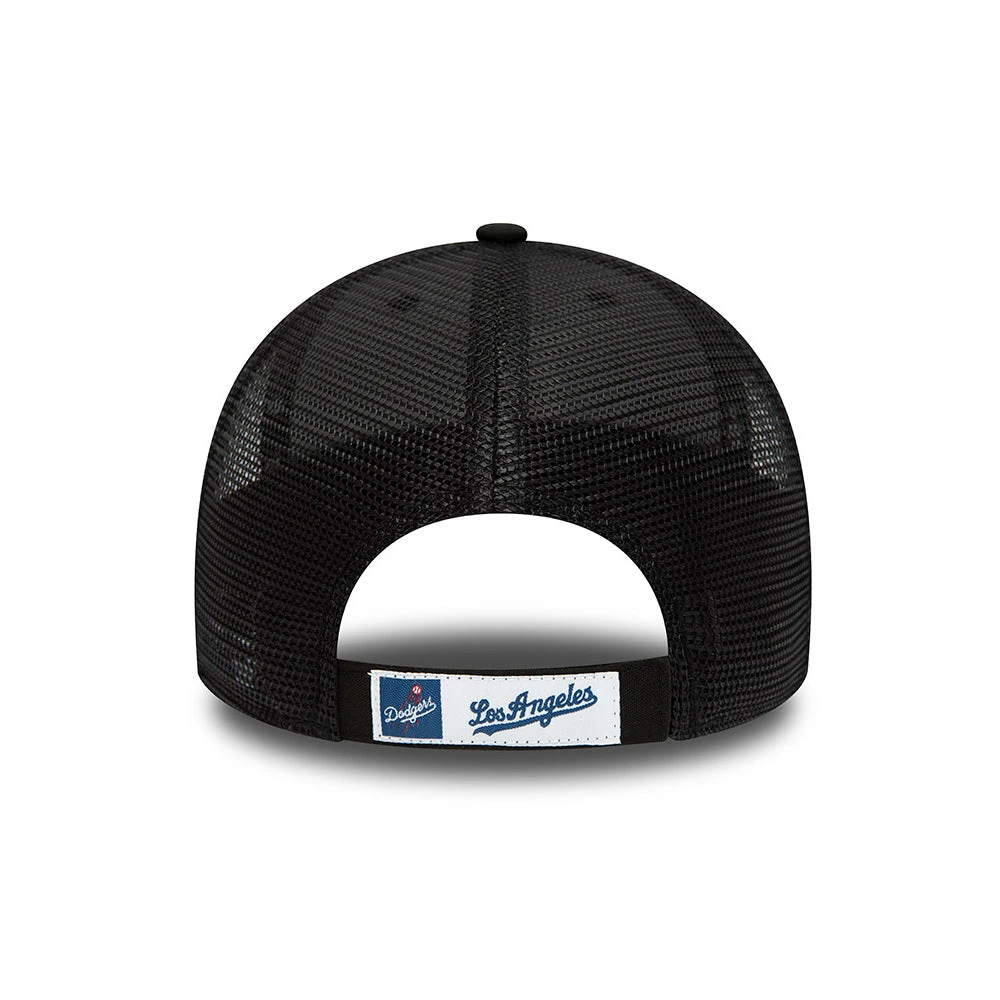 New Era 9FORTY L.A. Dodgers Trucker Cap - MLB Home Field - Black-White - Image 4