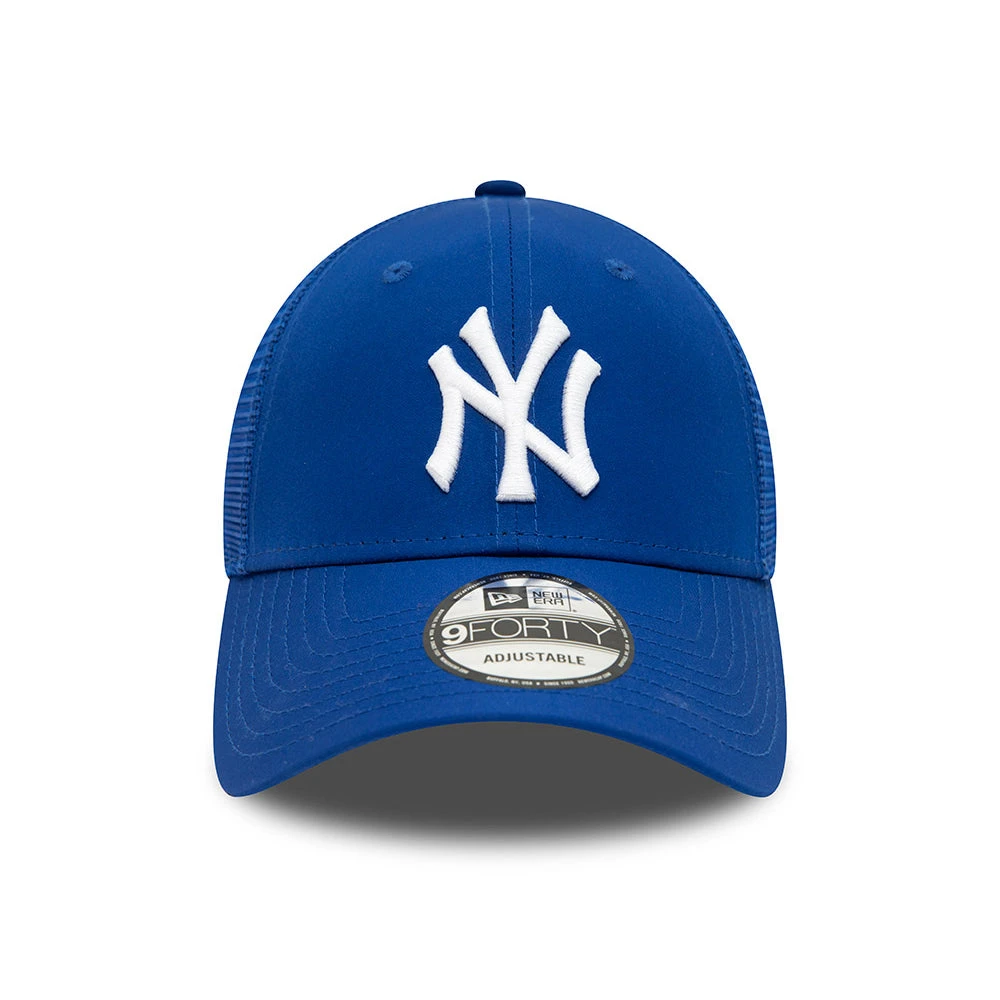New Era 9FORTY New York Yankees Trucker Cap - MLB Home Field - Royal Blue-White - Image 2