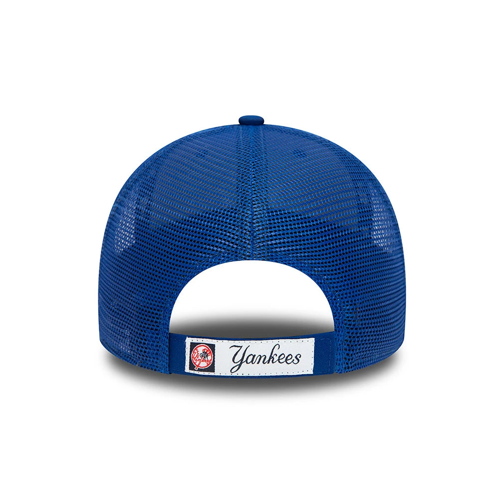 New Era 9FORTY New York Yankees Trucker Cap - MLB Home Field - Royal Blue-White - Image 4