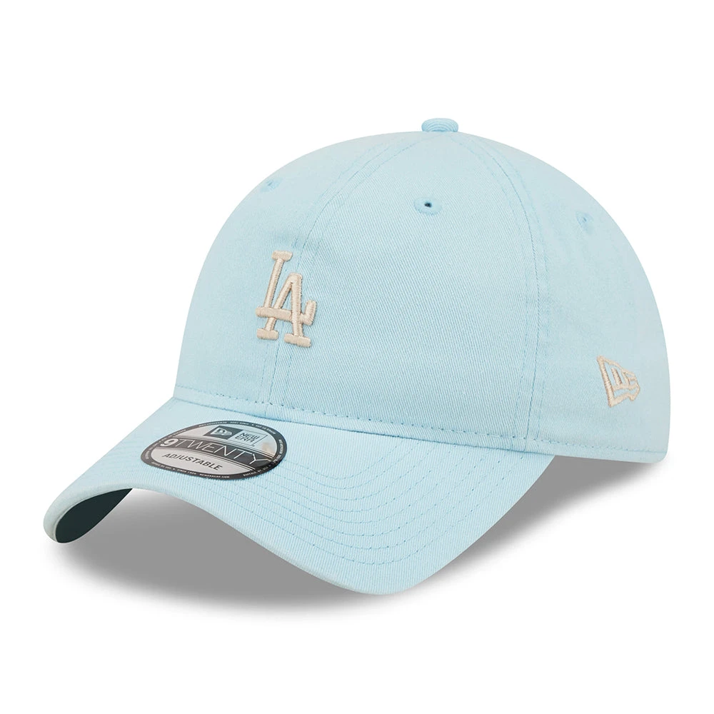 New Era 9TWENTY L.A. Dodgers Baseball Cap - MLB Mini Logo - Light Blue-White