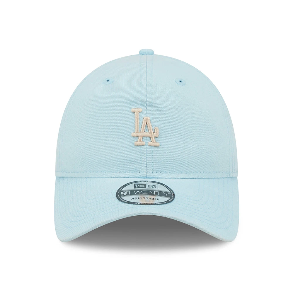 New Era 9TWENTY L.A. Dodgers Baseball Cap - MLB Mini Logo - Light Blue-White - Image 2