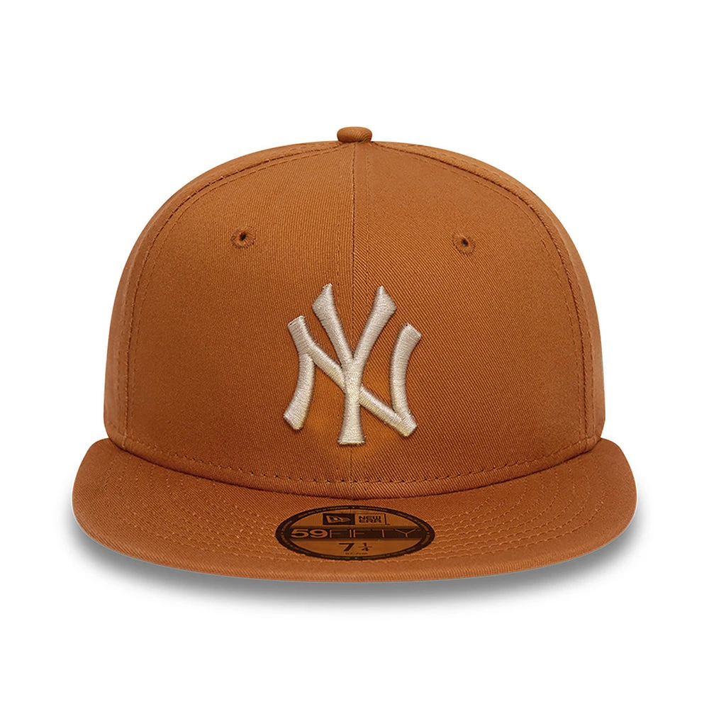 New Era 59FIFTY New York Yankees Baseball Cap - MLB League Essential - Toffee-Stone - Image 2