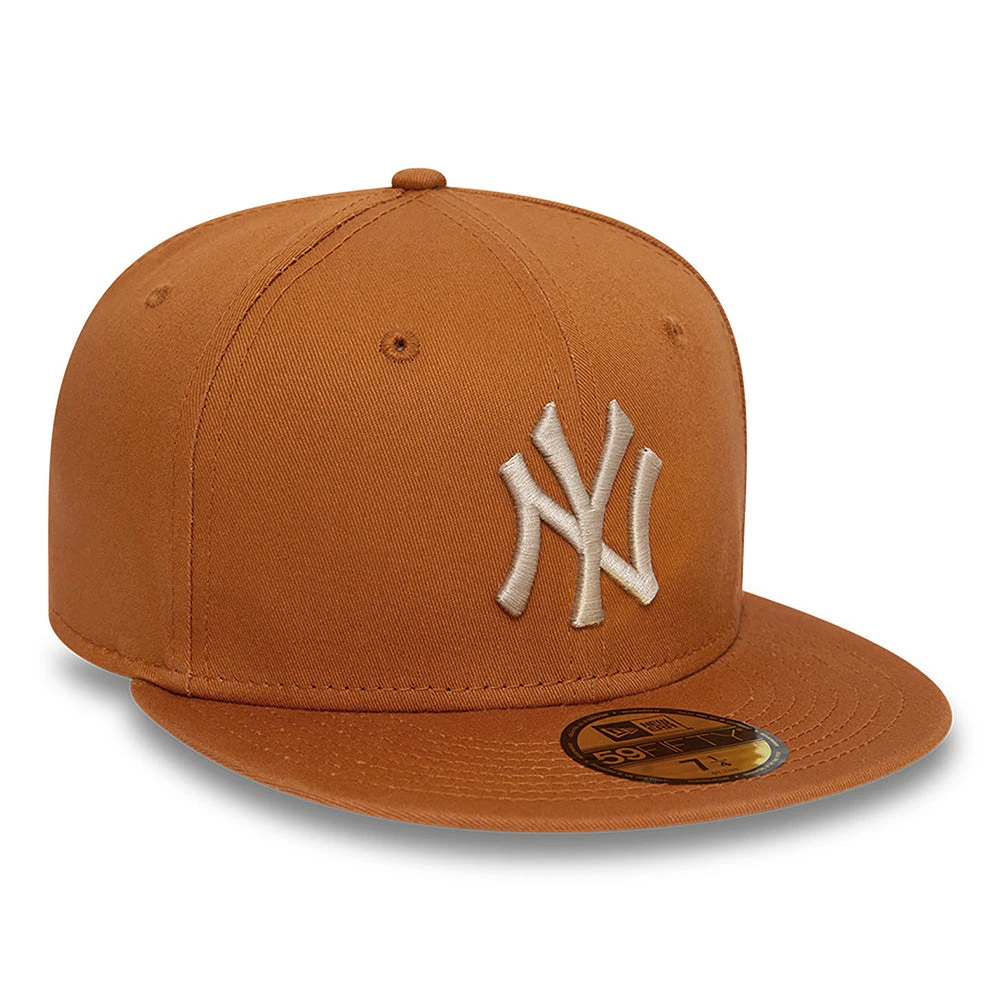 New Era 59FIFTY New York Yankees Baseball Cap - MLB League Essential - Toffee-Stone - Image 3