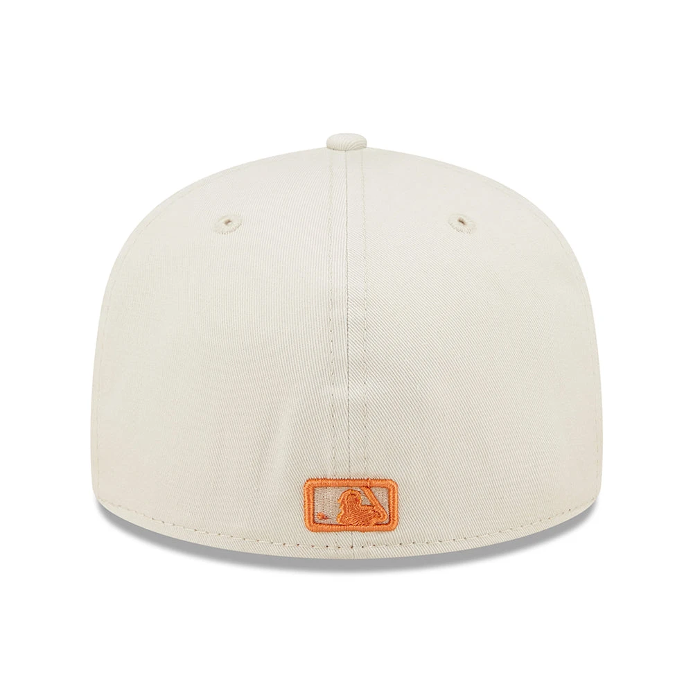 New Era 59FIFTY Oakland Athletics Baseball Cap - MLB League Essential - Stone-Burnt Orange - Image 4