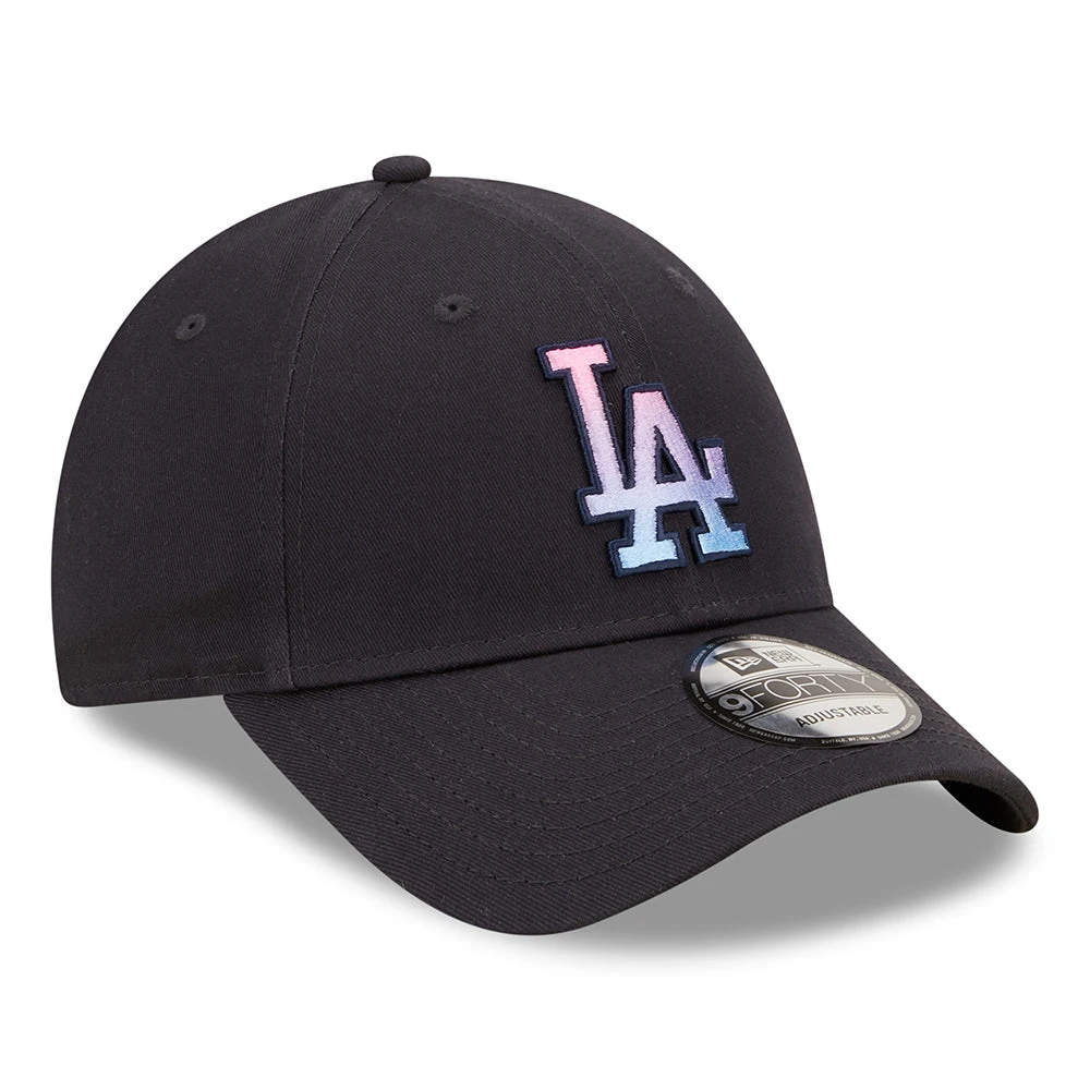 New Era 9FORTY L.A. Dodgers Baseball Cap - MLB Gradient Infill - Navy Blue - Image 3