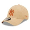 New Era 9FORTY New York Yankees Baseball Cap - MLB Jersey Essential - Stone-Burnt Orange