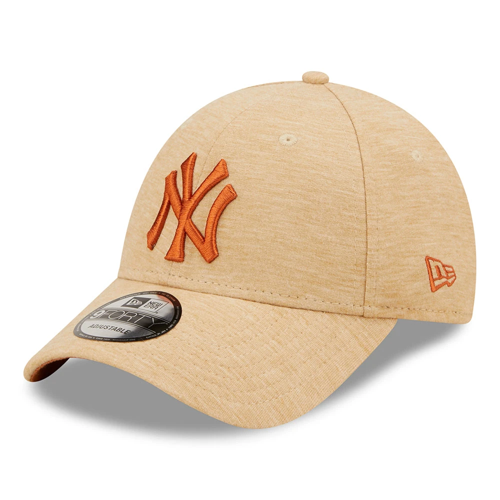 New Era 9FORTY New York Yankees Baseball Cap - MLB Jersey Essential - Stone-Burnt Orange