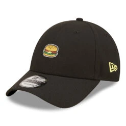 New Era 9FORTY Burger Repreve Baseball Cap - NE Food Icon - Black