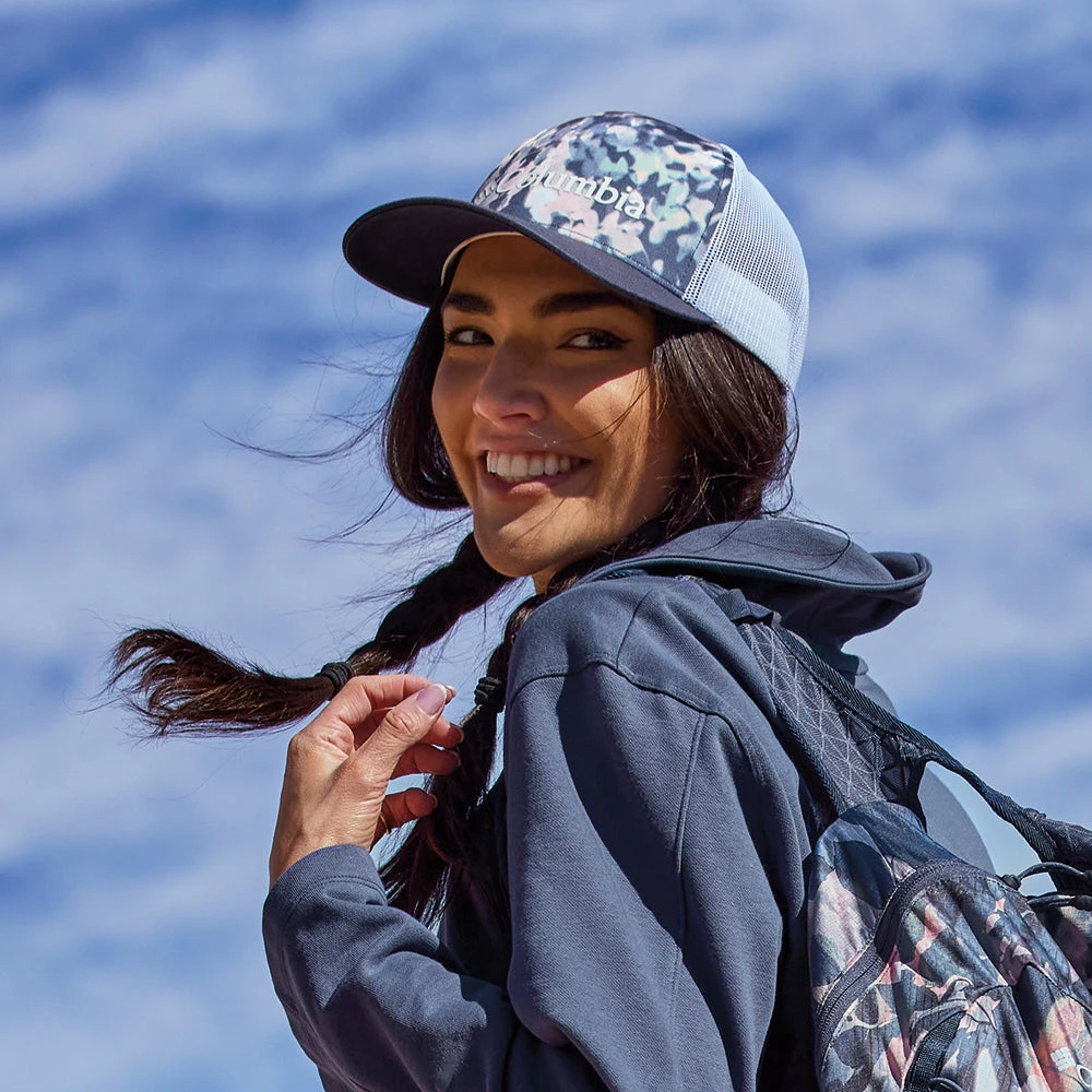 Columbia Hats Punchbowl Trucker Cap - Blue-White - Image 5