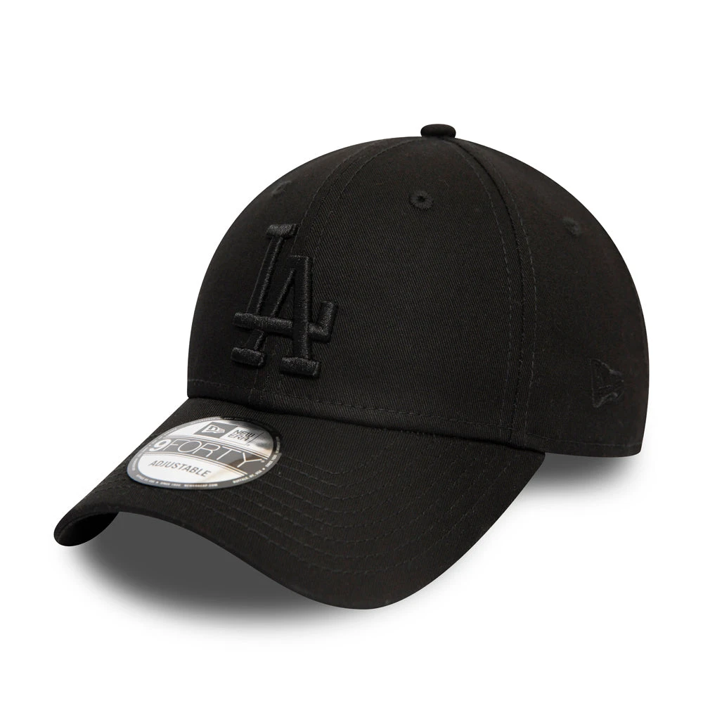 New Era 9FORTY L.A. Dodgers Baseball Cap - MLB League Essential - Black On Black