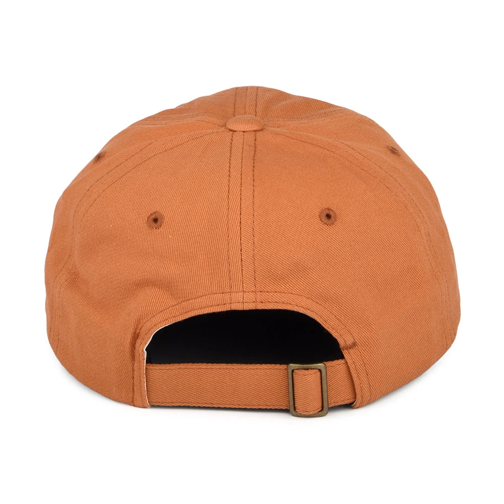 Brixton Hats Alpha LP Cotton Baseball Cap - Washed Orange - Image 3