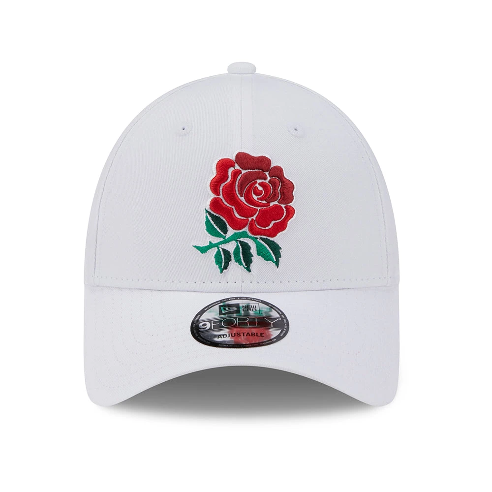 New Era 9FORTY Rugby Football Union Baseball Cap - Core - White-Scarlet - Image 2