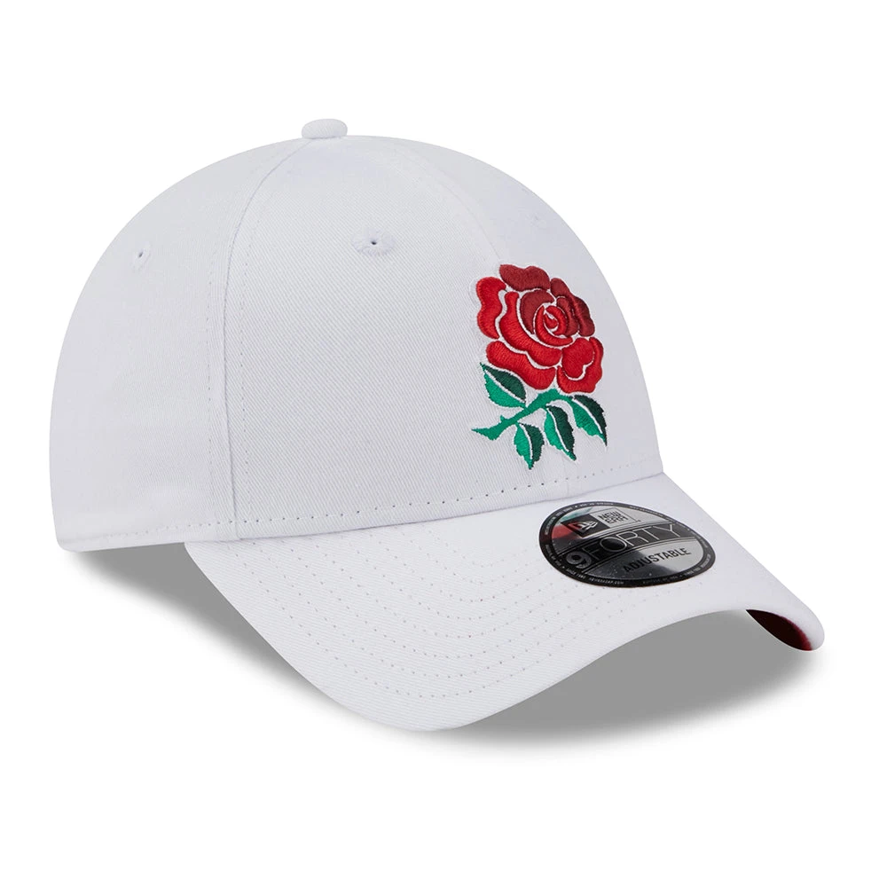 New Era 9FORTY Rugby Football Union Baseball Cap - Core - White-Scarlet - Image 3