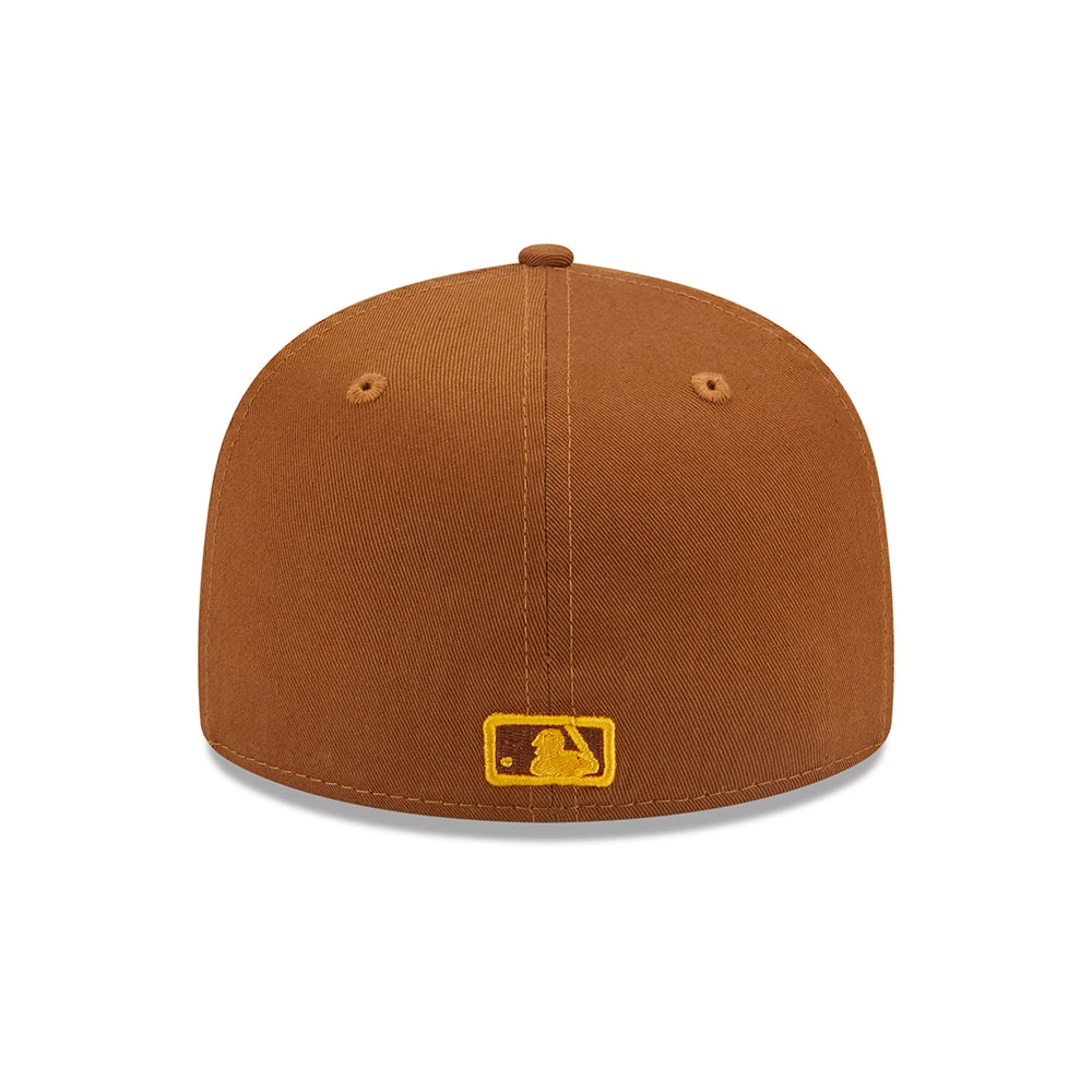 New Era 59FIFTY New York Yankees Baseball Cap - MLB League Essential - Toffee-Yellow - Image 4