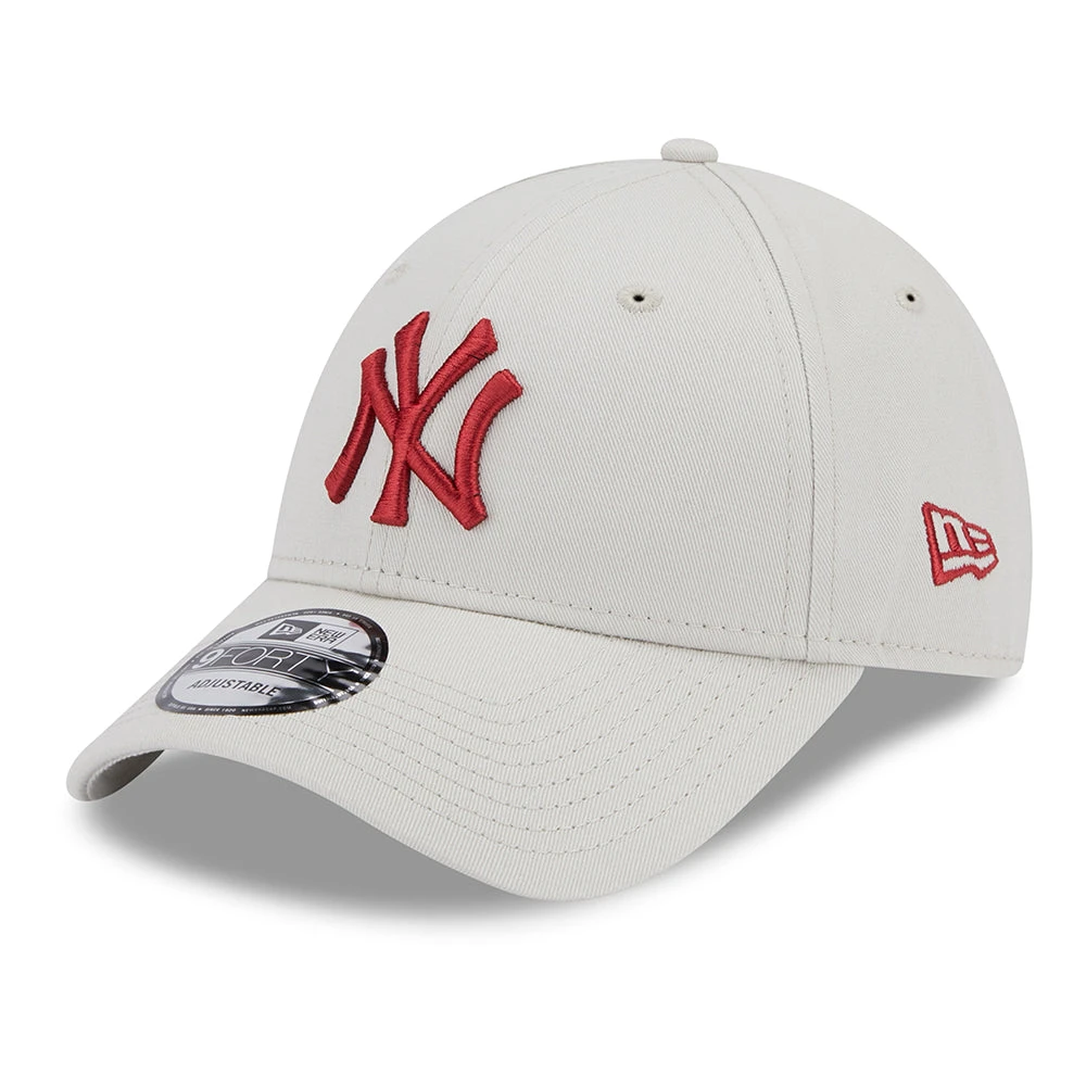 New Era 9FORTY New York Yankees Baseball Cap - MLB League Essential - Stone-Cardinal