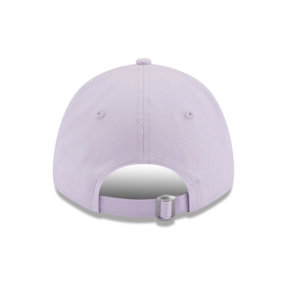 New Era Womens 9FORTY New York Yankees Baseball Cap - MLB Metallic Logo - Lavender-Silver - Image 4
