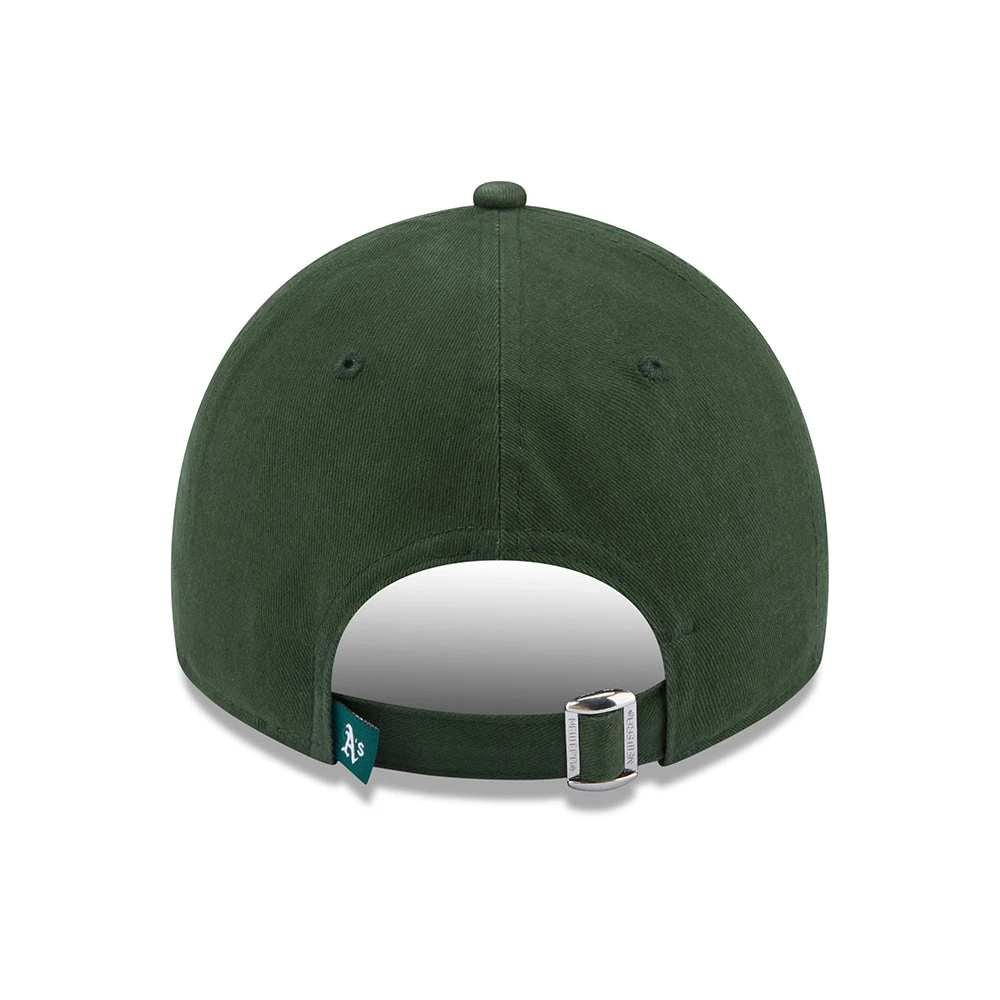 New Era 9TWENTY Oakland Athletics Baseball Cap - MLB Team Script - Dark Green - Image 4