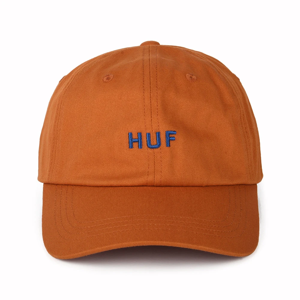 HUF Original Logo Curved Brim Cotton Baseball Cap - Orange - Image 2