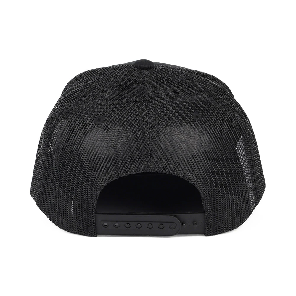 Brixton Hats Palmer Proper MP Trucker Cap - Black On Black - Image 3