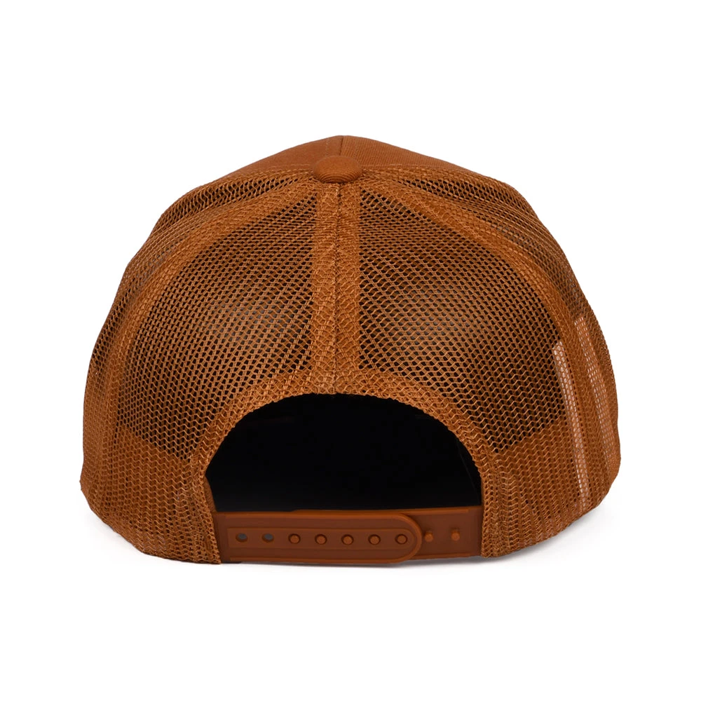 Brixton Hats Rival Stamp NetPlus MP Trucker Cap - Burnt Orange - Image 3