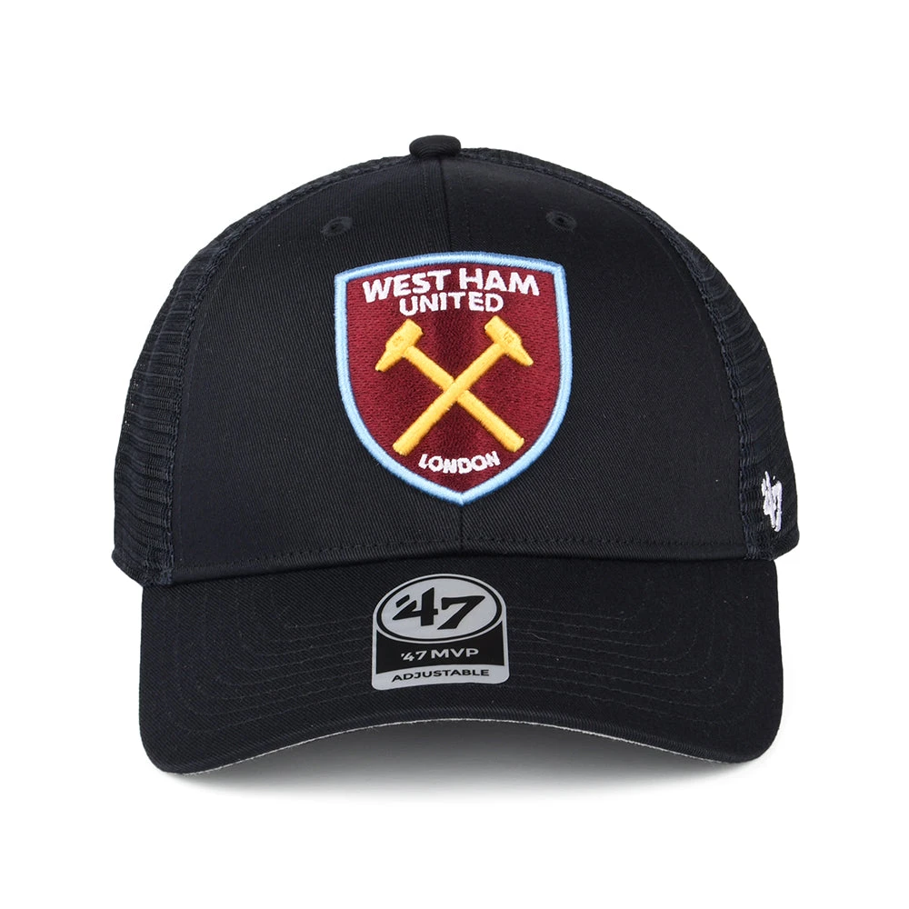 '47 BRAND 47 Brand West Ham United FC Trucker Cap - Branson MVP - Navy Blue - Image 2