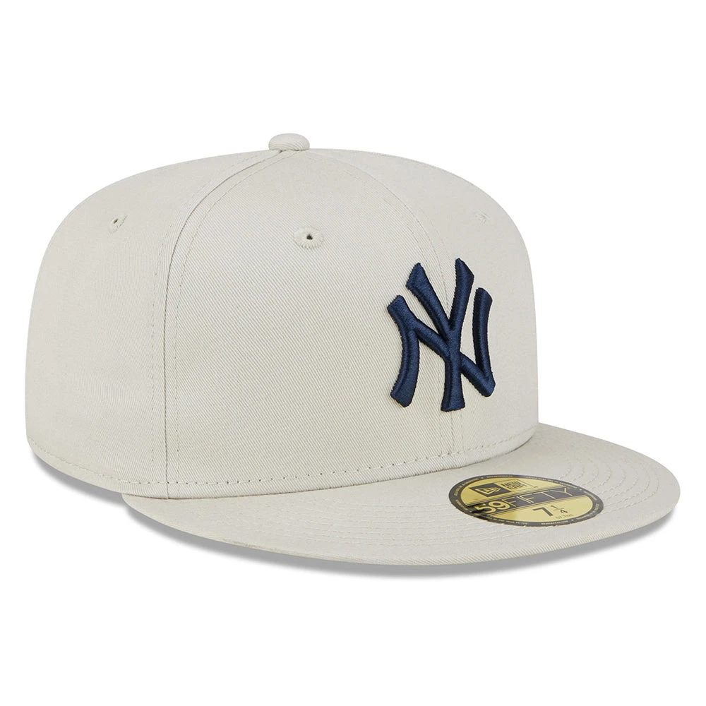 New Era 59FIFTY New York Yankees Baseball Cap - MLB League Essential - Stone-Navy - Image 2