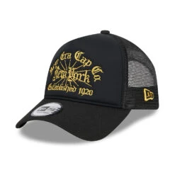 New Era 9FORTY NE A-Frame Trucker Cap - Black