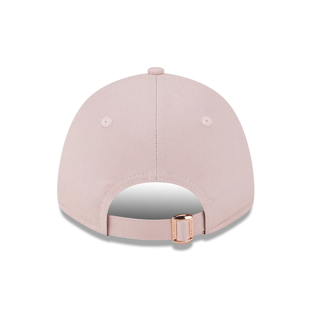 New Era Womens 9FORTY New York Yankees Baseball Cap - MLB Metallic Logo - Pink-Rose Gold - Image 4