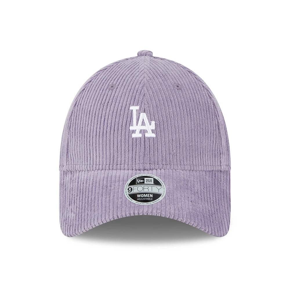 New Era Womens 9FORTY L.A. Dodgers Baseball Cap - MLB Cord - Purple - Image 2