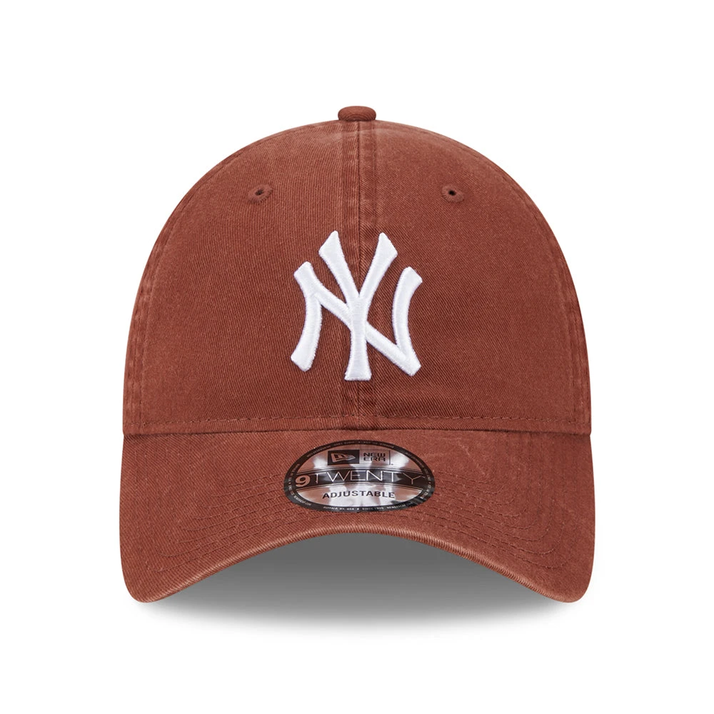 New Era 9TWENTY New York Yankees Baseball Cap - MLB League Essential - Bark-White - Image 2