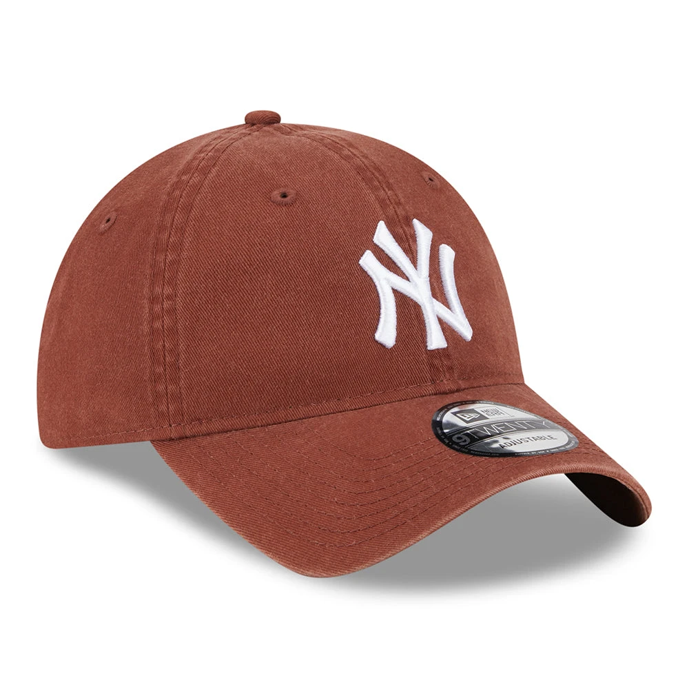 New Era 9TWENTY New York Yankees Baseball Cap - MLB League Essential - Bark-White - Image 3