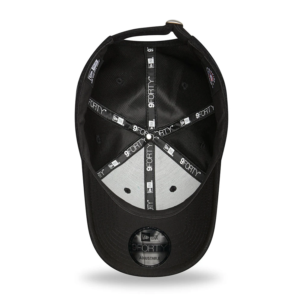 New Era 9FORTY L.A. Dodgers Baseball Cap - MLB Towelling - Black - Image 5