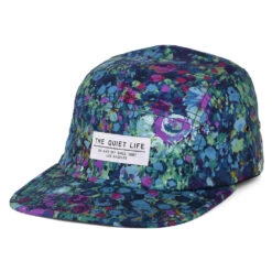 The Quiet Life Hats Monet Floral 5 Panel Cap - Blue-Green-Purple