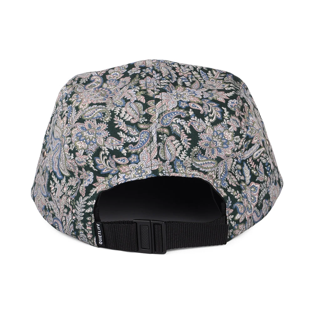 The Quiet Life Hats Paisley 5 Panel Cap - Dark Green-Multi - Image 3